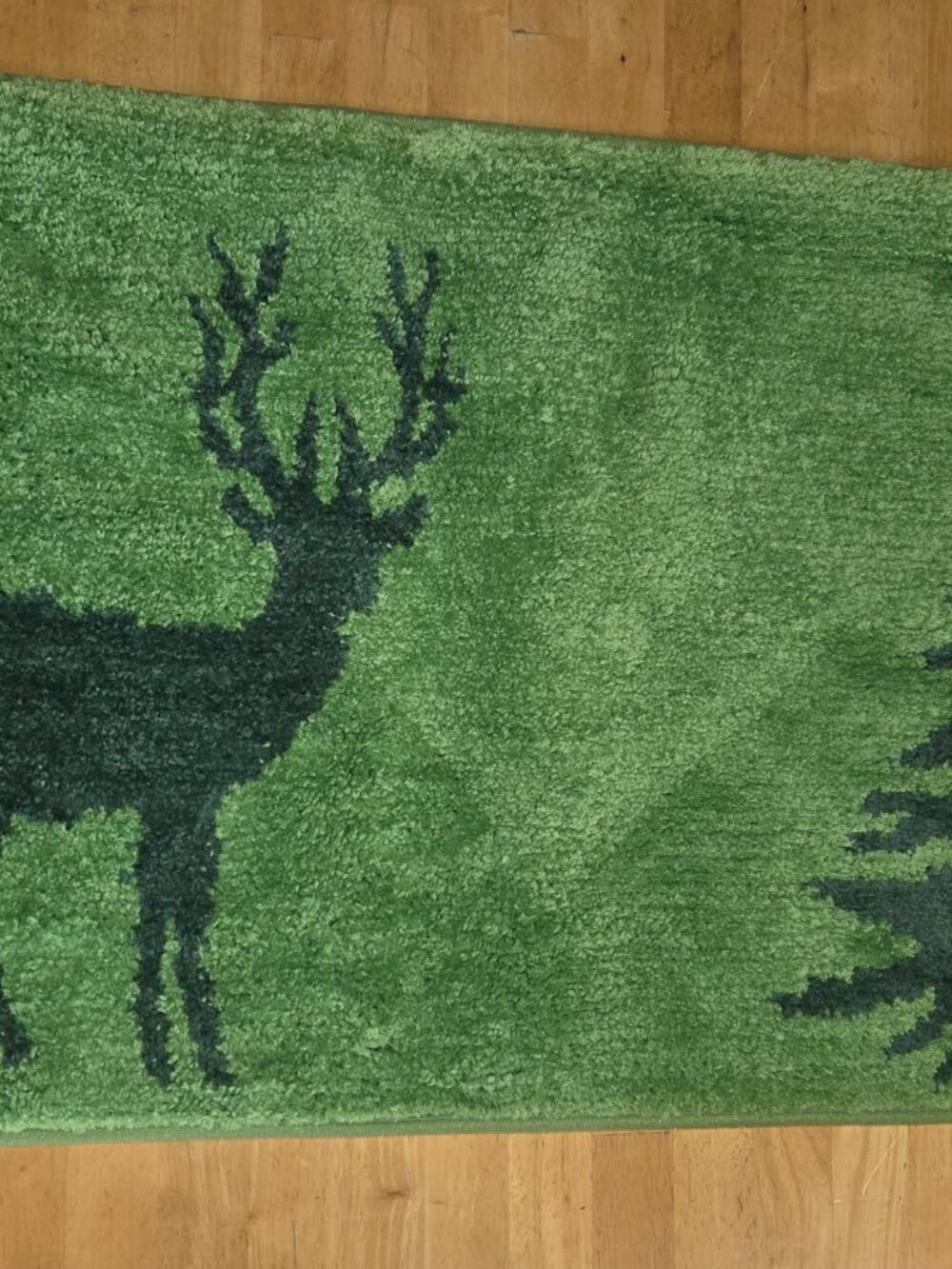 Forest Wilderness Buck & Tree Doormat Accent Rug